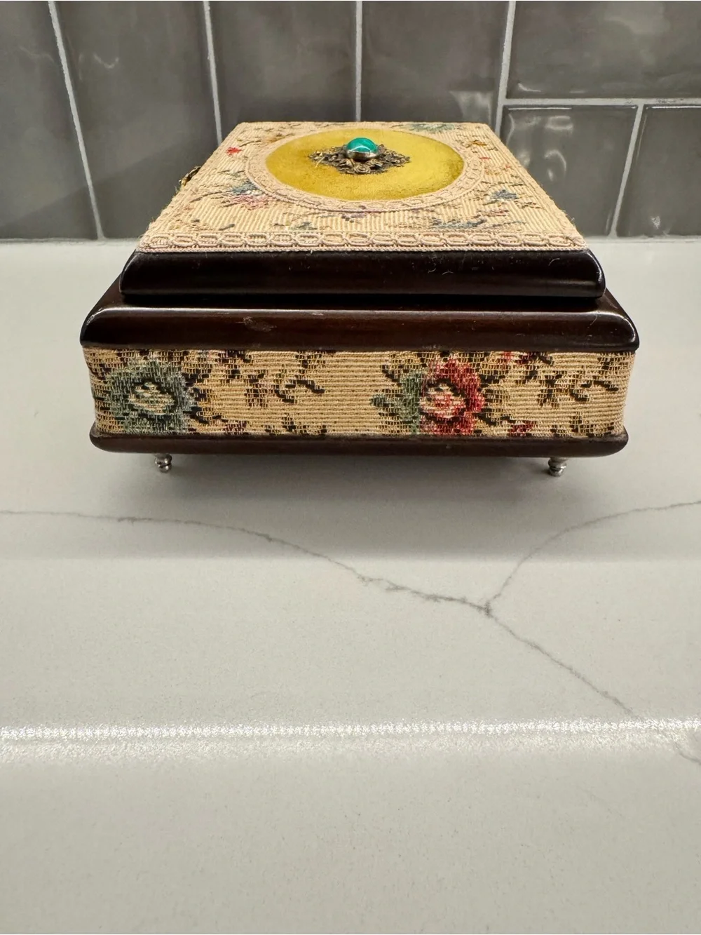 Vintage ‘Reuge’ Sainte Croix Embellished Music Box